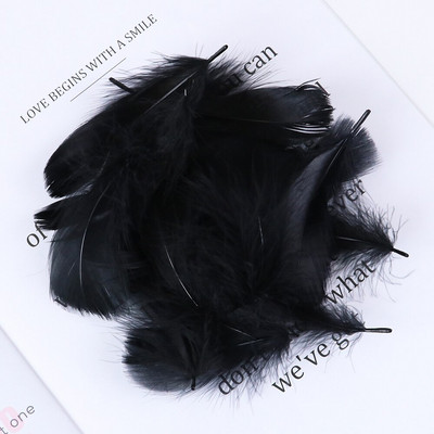 100 vnt./pak. Natūralios gulbės plunksnos plūduriuojančios žąsies plunksnos Dažytos odos rožinės spalvos plunksnos, skirtos pasidaryk pats, vakarėlio dovanos, dekoravimo aksesuaras