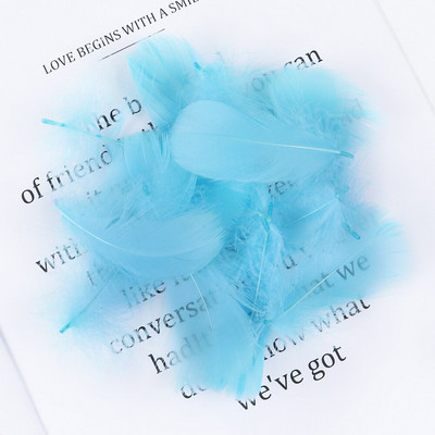 100 vnt./pak. Natūralios gulbės plunksnos plūduriuojančios žąsies plunksnos Dažytos odos rožinės spalvos plunksnos, skirtos pasidaryk pats, vakarėlio dovanos, dekoravimo aksesuaras