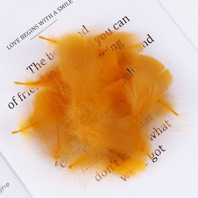 100 vnt./pak. Natūralios gulbės plunksnos plūduriuojančios žąsies plunksnos Dažytos odos rožinės spalvos plunksnos, skirtos pasidaryk pats, vakarėlio dovanos, dekoravimo aksesuaras