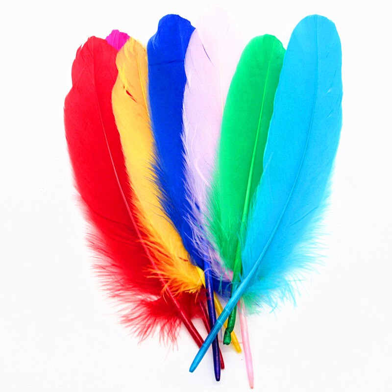 50 buc/lot pene naturale de gâscă 15-20 cm 6-8 inchi pene pentru meșteșuguri Accesorii de decorare Plume Home Decorare nuntă DIY