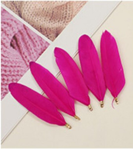 Естествени талисмани от гъши пера, висулка, обеци, талисмани, 70-90 мм перки, направи си сам, колие, гривна, изработка на бижута, парти сценичен декор, 10 бр.