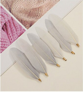 Естествени талисмани от гъши пера, висулка, обеци, талисмани, 70-90 мм перки, направи си сам, колие, гривна, изработка на бижута, парти сценичен декор, 10 бр.