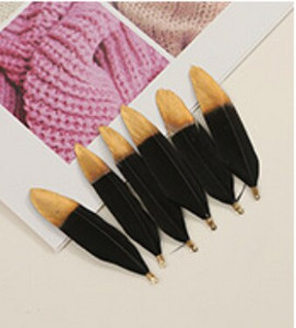 Естествени талисмани от гъши пера, висулка, обеци, талисмани, 70-90 мм перки, направи си сам, колие, гривна, изработка на бижута, парти сценичен декор, 10 бр.