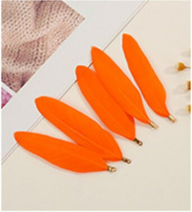 Естествени талисмани от гъши пера, висулка, обеци, талисмани, 70-90 мм перки, направи си сам, колие, гривна, изработка на бижута, парти сценичен декор, 10 бр.