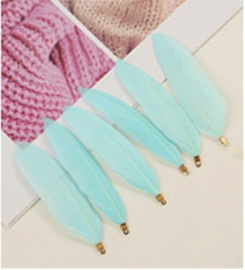 Естествени талисмани от гъши пера, висулка, обеци, талисмани, 70-90 мм перки, направи си сам, колие, гривна, изработка на бижута, парти сценичен декор, 10 бр.