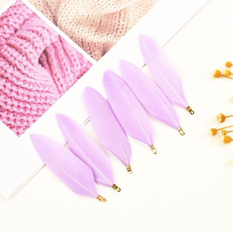 Естествени талисмани от гъши пера, висулка, обеци, талисмани, 70-90 мм перки, направи си сам, колие, гривна, изработка на бижута, парти сценичен декор, 10 бр.