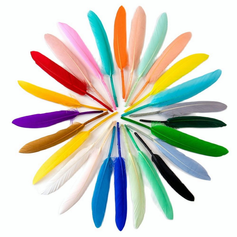 50 buc. pene albe, pene de gâscă naturală, 10-15 cm, pentru lucrari de ac și artizanat, accesorii de bijuterii DIY, decorațiuni pentru petreceri de nuntă