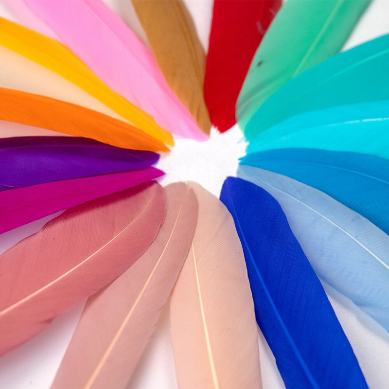 50 buc. pene albe, pene de gâscă naturală, 10-15 cm, pentru lucrari de ac și artizanat, accesorii de bijuterii DIY, decorațiuni pentru petreceri de nuntă