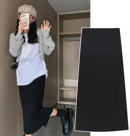 Trudnička suknja ravnog kroja visokog struka