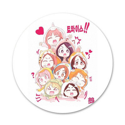 Twice Mina Momo Kpop Najnovije Modne ikone Igle Dekoracija znački Broševi Metalne značke za odjeću Dekoracija ruksaka 58 mm