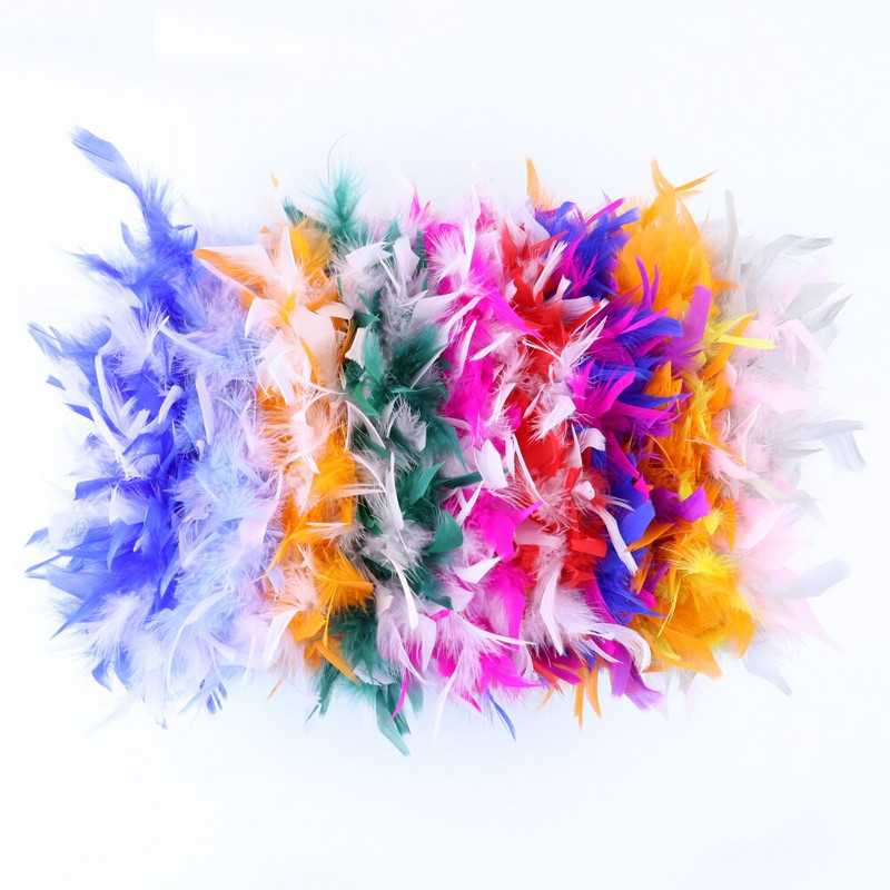 WCFeatherS 1 metar Šareno pureće perje Obrub resa 10-15 cm perje za ručni rad Odjeća Haljine Ukrasna vrpca