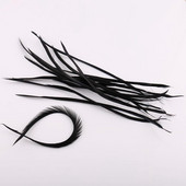 50tk/partii Musta värvi juuksepikendused ühele Türgi marabu suled Hanesuled Värvid Valik Hane Biot Suled DIY Craft