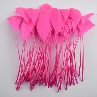 Comerț cu ridicata 100 buc/lot pene de gâscă colorate pentru meșteșuguri, decorațiuni de pene de gâște artificiale roz roșu, accesorii de nuntă, decorare