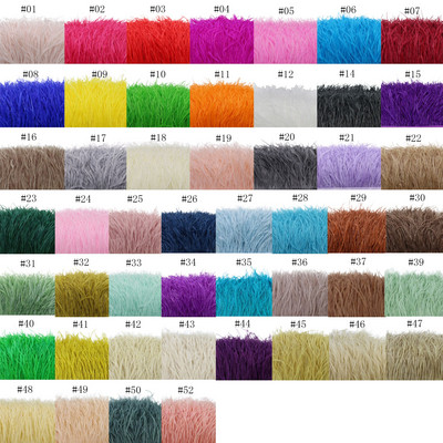 1-meetrine kohev ehtsate jaanalinnusulgede trimmimine 8–10 cm näputöö Jaanalinnusulgede lint pulmakleidi jaoks dekoratiivsete sulgedega meisterdamine