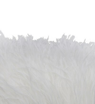 1-meetrine kohev ehtsate jaanalinnusulgede trimmimine 8–10 cm näputöö Jaanalinnusulgede lint pulmakleidi jaoks dekoratiivsete sulgedega meisterdamine