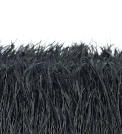 1-meetrine kohev ehtsate jaanalinnusulgede trimmimine 8–10 cm näputöö Jaanalinnusulgede lint pulmakleidi jaoks dekoratiivsete sulgedega meisterdamine