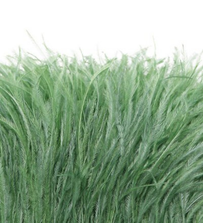 1-meetrine kohev ehtsate jaanalinnusulgede trimmimine 8–10 cm näputöö Jaanalinnusulgede lint pulmakleidi jaoks dekoratiivsete sulgedega meisterdamine