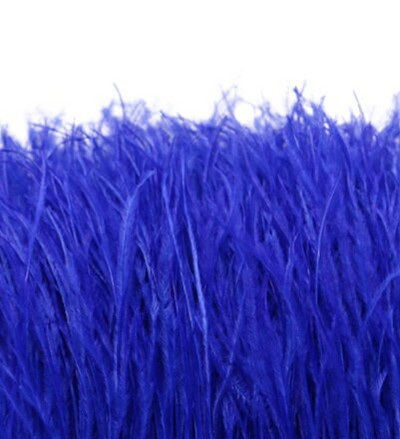 1-meetrine kohev ehtsate jaanalinnusulgede trimmimine 8–10 cm näputöö Jaanalinnusulgede lint pulmakleidi jaoks dekoratiivsete sulgedega meisterdamine