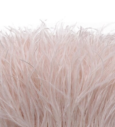 1-meetrine kohev ehtsate jaanalinnusulgede trimmimine 8–10 cm näputöö Jaanalinnusulgede lint pulmakleidi jaoks dekoratiivsete sulgedega meisterdamine