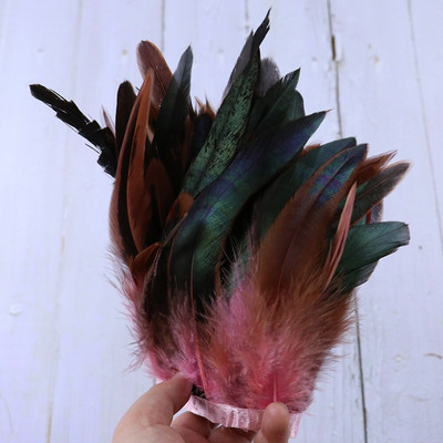 Panglică cu franjuri din pene de cocoș naturale pentru lucrare de ac 13-18 cm Pene albe Pene Decorare Artizanat Accesorii de cusut