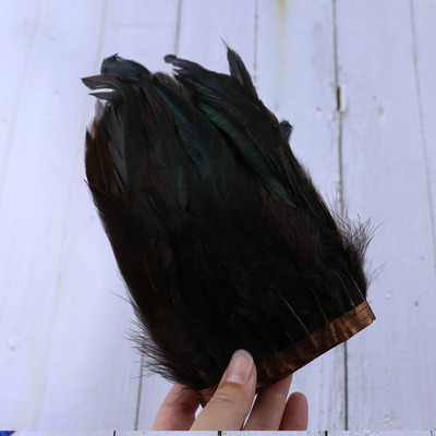 Panglică cu franjuri din pene de cocoș naturale pentru lucrare de ac 13-18 cm Pene albe Pene Decorare Artizanat Accesorii de cusut