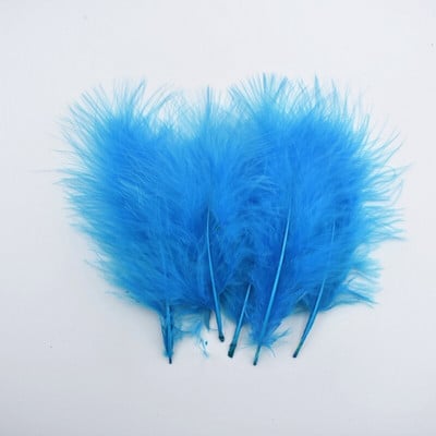 100Pcs/Lot Marabou perje Pureće perje za ukrašavanje DIY dekor Perje za ručni rad Dodaci za ručni rad Ukras perjanice