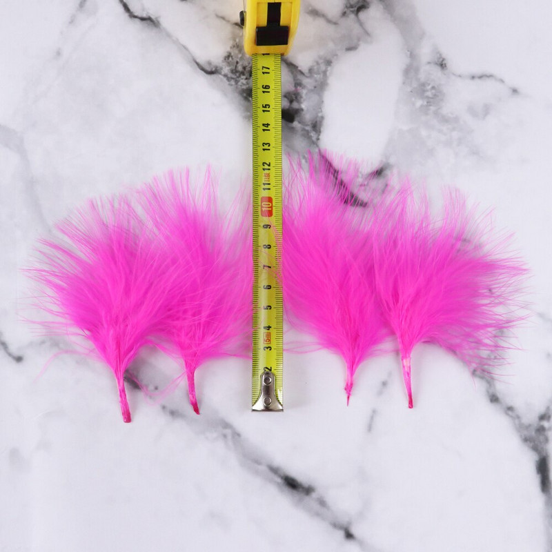 Fluffy Marabou perje za izradu naušnica 7-12 cm pureće perje Nakit Dodaci za rukotvorine Diy Vjenčano ukrasno perje za rukotvorine