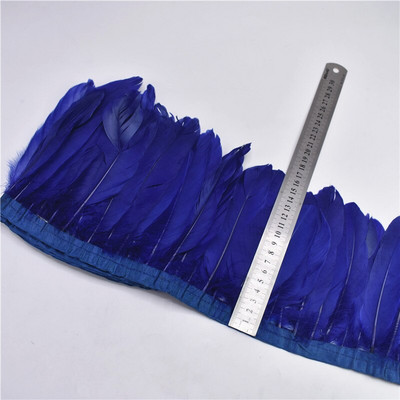 1 metar/lot Obrub vrpce od zlatnog guščjeg perja 15-20 cm Ručno perje za izradu nakita Ukrasna haljina Plumas materijal