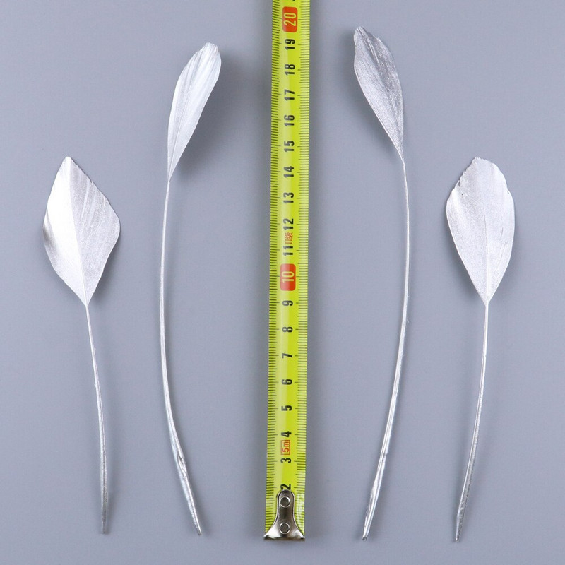 10 komada zlatno srebrno guščje perje Prirodno guščije perje za DIY nakit Ručni rad Dodaci za izradu ukrasa Rukotvorine od perja