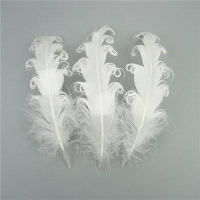 20 komada Spiralno guščje perje u boji za rukotvorine 12-18 cm perje za hvatanje snova Umjetni ukrasi DIY dodaci za svatove