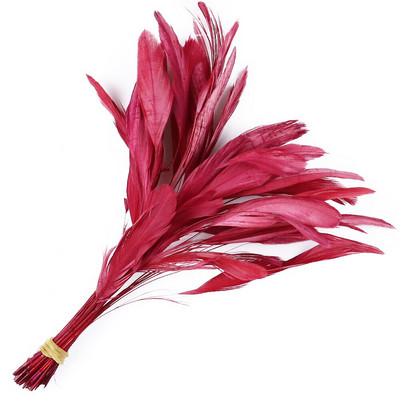 50 tk/partii triibulised pleegitatud coque suled kleitidele Dekoratsioon Näputöö Käsitöö Aksessuaarid 15-20cm Kuke kukeseened