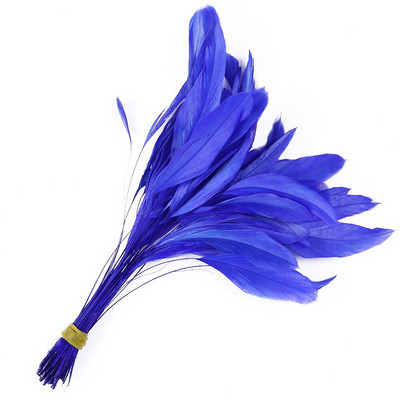 50 tk/partii triibulised pleegitatud coque suled kleitidele Dekoratsioon Näputöö Käsitöö Aksessuaarid 15-20cm Kuke kukeseened