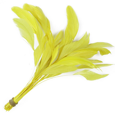 50 tk/partii triibulised pleegitatud coque suled kleitidele Dekoratsioon Näputöö Käsitöö Aksessuaarid 15-20cm Kuke kukeseened