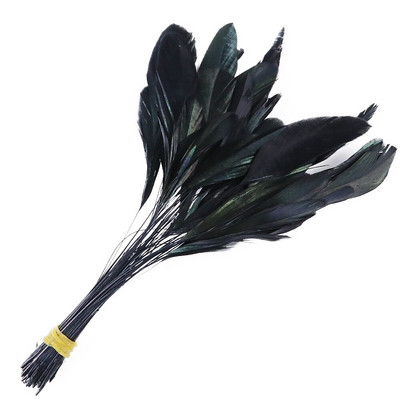 50 tk/partii triibulised pleegitatud coque suled kleitidele Dekoratsioon Näputöö Käsitöö Aksessuaarid 15-20cm Kuke kukeseened