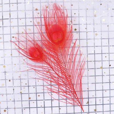 Värvitud paabulinnusuled 25-30 CM/10-12 tolli isetegemine rõivaste õmblemiseks kodus peokaunistusteks, käsitööks tarvikud, 10 tk/partii