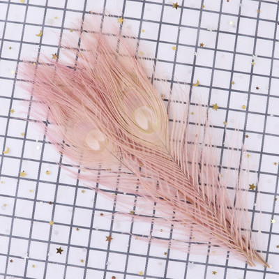 Värvitud paabulinnusuled 25-30 CM/10-12 tolli isetegemine rõivaste õmblemiseks kodus peokaunistusteks, käsitööks tarvikud, 10 tk/partii