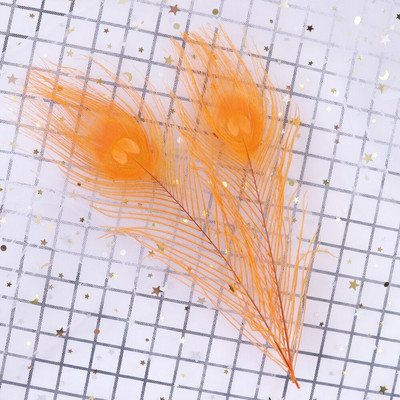 Värvitud paabulinnusuled 25-30 CM/10-12 tolli isetegemine rõivaste õmblemiseks kodus peokaunistusteks, käsitööks tarvikud, 10 tk/partii