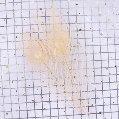 Värvitud paabulinnusuled 25-30 CM/10-12 tolli isetegemine rõivaste õmblemiseks kodus peokaunistusteks, käsitööks tarvikud, 10 tk/partii