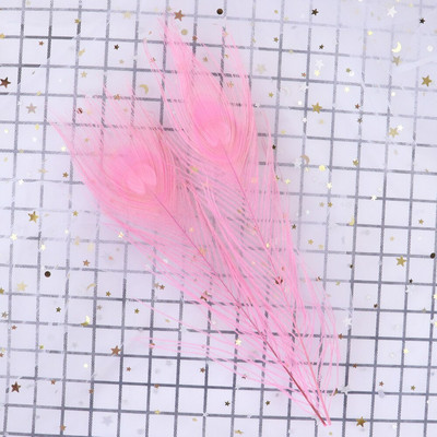 Värvitud paabulinnusuled 25-30 CM/10-12 tolli isetegemine rõivaste õmblemiseks kodus peokaunistusteks, käsitööks tarvikud, 10 tk/partii