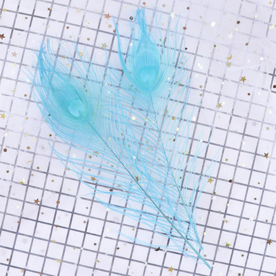 Värvitud paabulinnusuled 25-30 CM/10-12 tolli isetegemine rõivaste õmblemiseks kodus peokaunistusteks, käsitööks tarvikud, 10 tk/partii