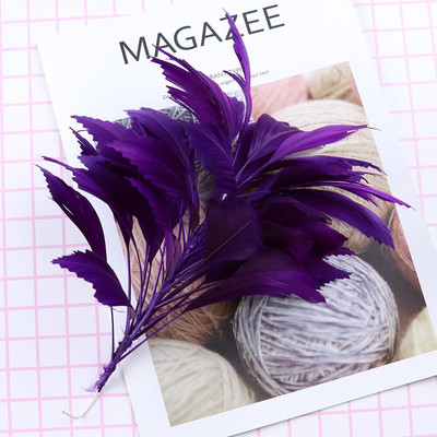 25-30cm Marabou pero cvijet DIY Pokrivalo za glavu Guska Pureće perje Plumas Pokrivalo za glavu Vjenčanje Karneval Ukrasno perje za rukotvorine