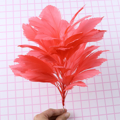 25-30cm Marabou pero cvijet DIY Pokrivalo za glavu Guska Pureće perje Plumas Pokrivalo za glavu Vjenčanje Karneval Ukrasno perje za rukotvorine