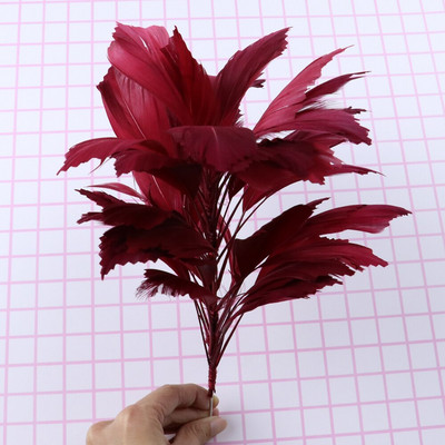 25-30cm Marabou pero cvijet DIY Pokrivalo za glavu Guska Pureće perje Plumas Pokrivalo za glavu Vjenčanje Karneval Ukrasno perje za rukotvorine