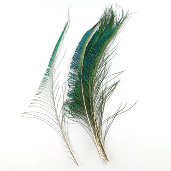 10 τεμ/παρτίδα Υψηλής ποιότητας φυσική βαφή σπαθί από φτερά παγωνιού 30-40cm Diy φτερά για χειροτεχνία διακοσμητικό βάζο λουλουδιών γιορτή