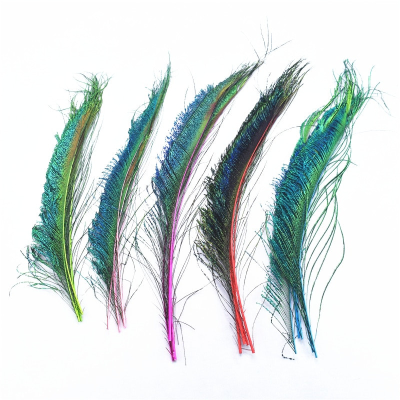 10tk/partii Kvaliteetne naturaalne Värvimine paabulinnu sulg mõõk 30-40cm Isetehtud suled käsitööks dekoreerimiseks lillevaas tähistamine plumas