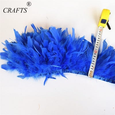 Novi! Crni 2M dugačak prekrasan remen od purećeg perja, 15-20cm DIY nakit, odjeća, umjetnost, rekviziti i ostali dodaci