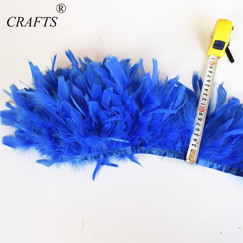 Novi! Crni 2M dugačak prekrasan remen od purećeg perja, 15-20cm DIY nakit, odjeća, umjetnost, rekviziti i ostali dodaci