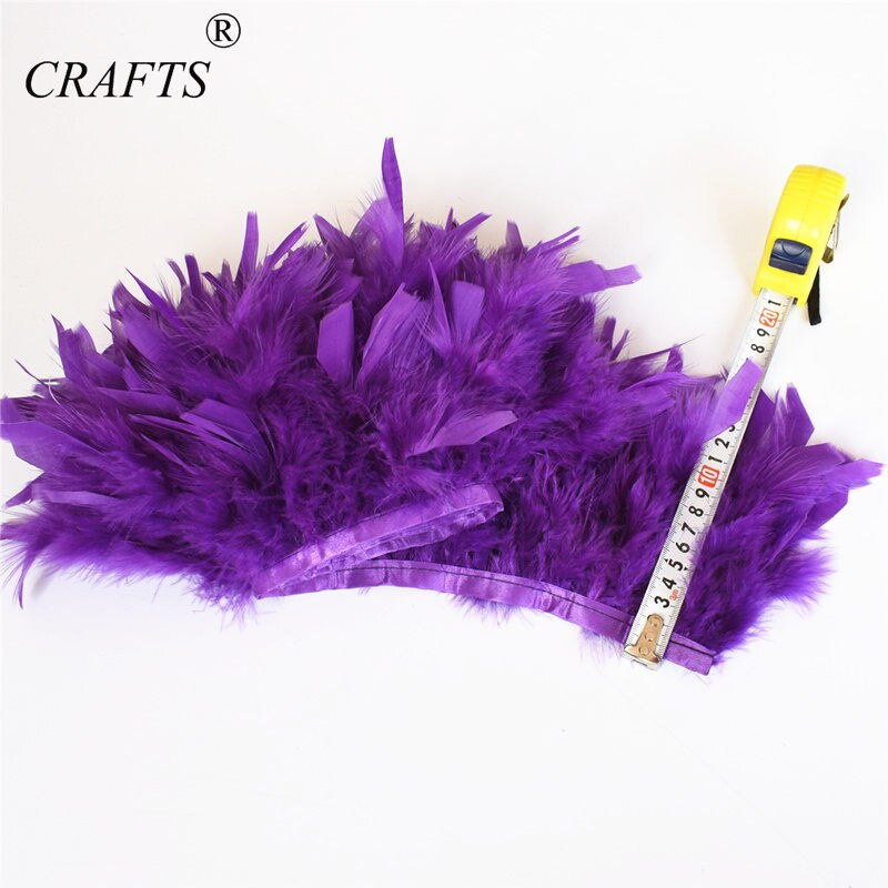 Novi! Crni 2M dugačak prekrasan remen od purećeg perja, 15-20cm DIY nakit, odjeća, umjetnost, rekviziti i ostali dodaci