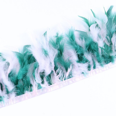 1 metar kožne ružičasto sive pureće perje za ukras vjenčanice perjanice rubna vrpca pribor za šivanje odjeće