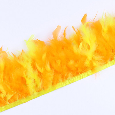 1 metar kožne ružičasto sive pureće perje za ukras vjenčanice perjanice rubna vrpca pribor za šivanje odjeće